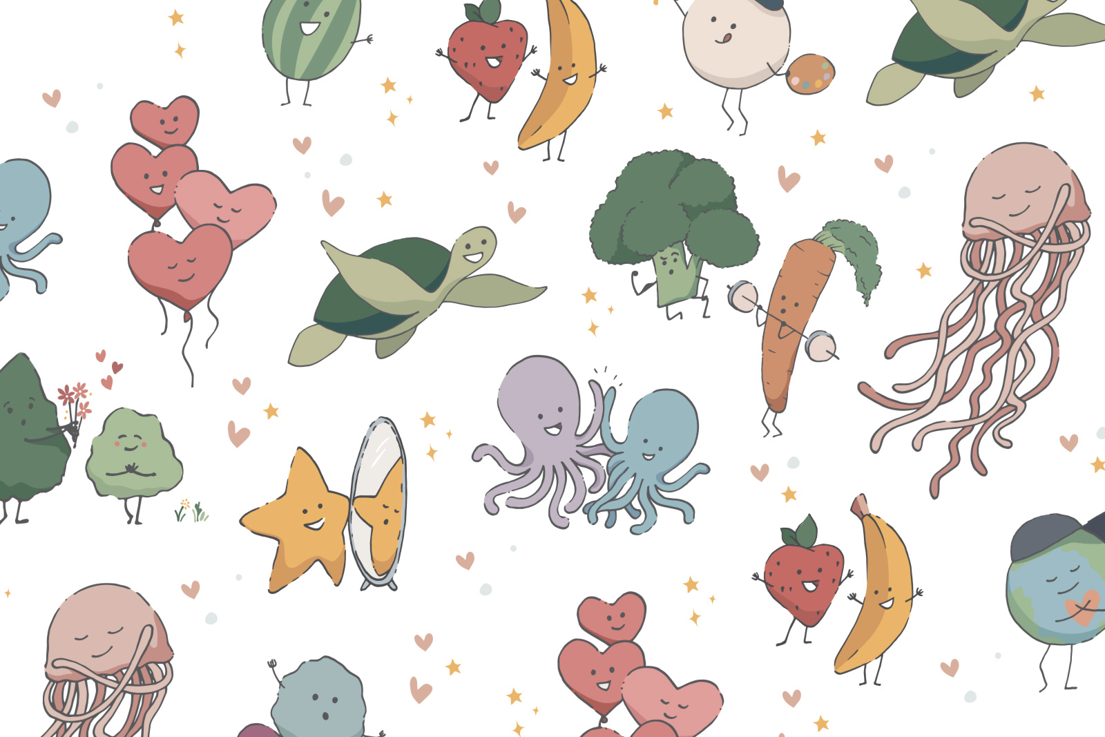 Hilary Campbell freehand design Illustration